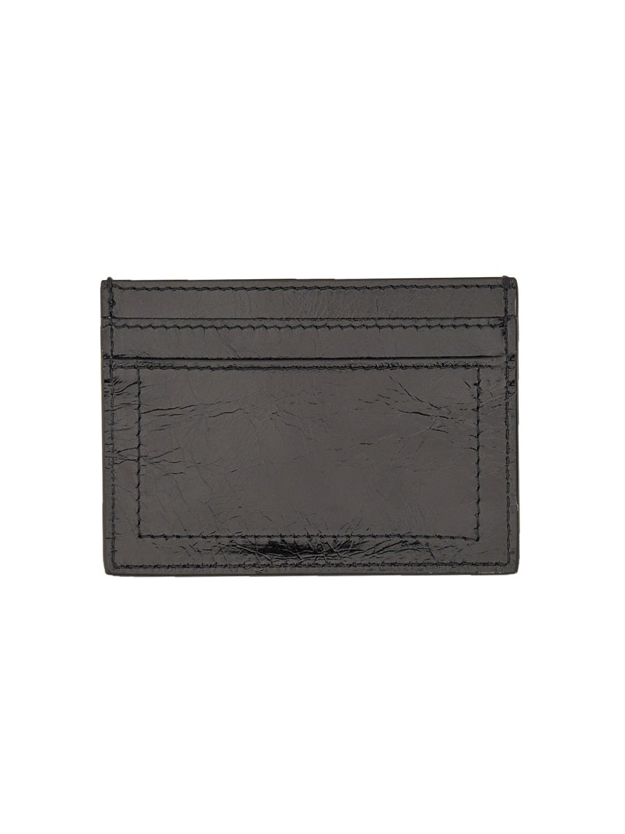 CARD HOLDER WITH GOLD PLAQUE