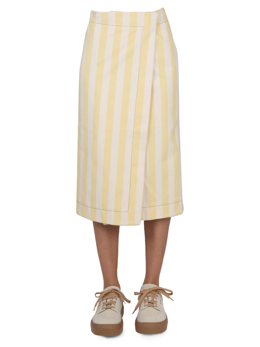 STRIPED PATTERN SKIRT
