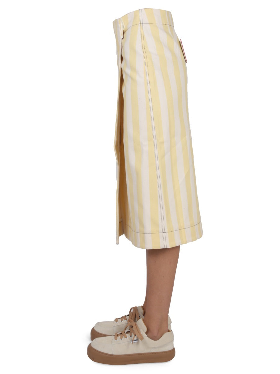 STRIPED PATTERN SKIRT