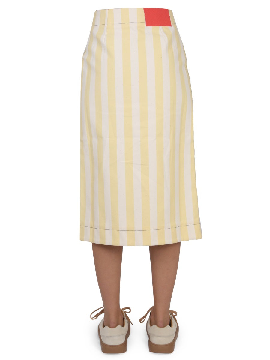 STRIPED PATTERN SKIRT