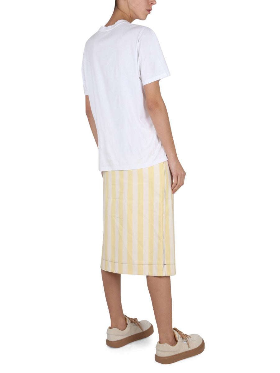 STRIPED PATTERN SKIRT