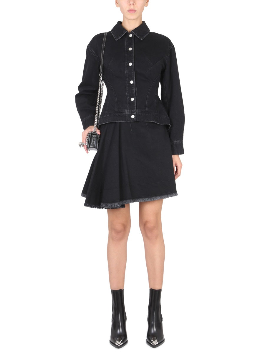 ASYMMETRICAL MINI SKIRT