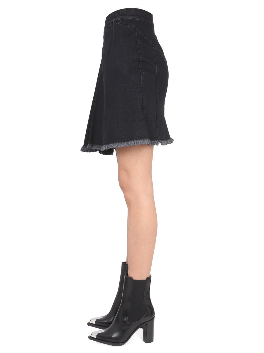 ASYMMETRICAL MINI SKIRT