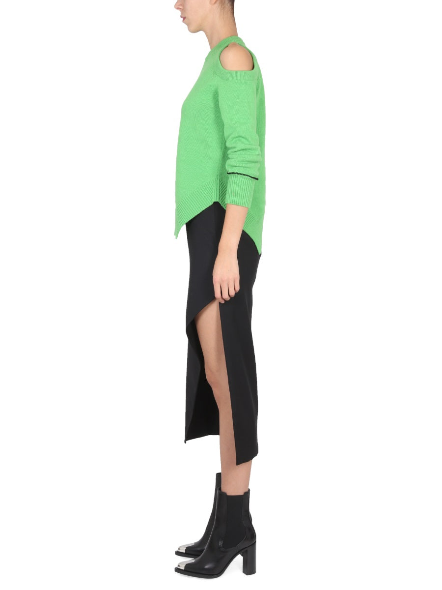 WOOL AND MOHAIR SKIRT