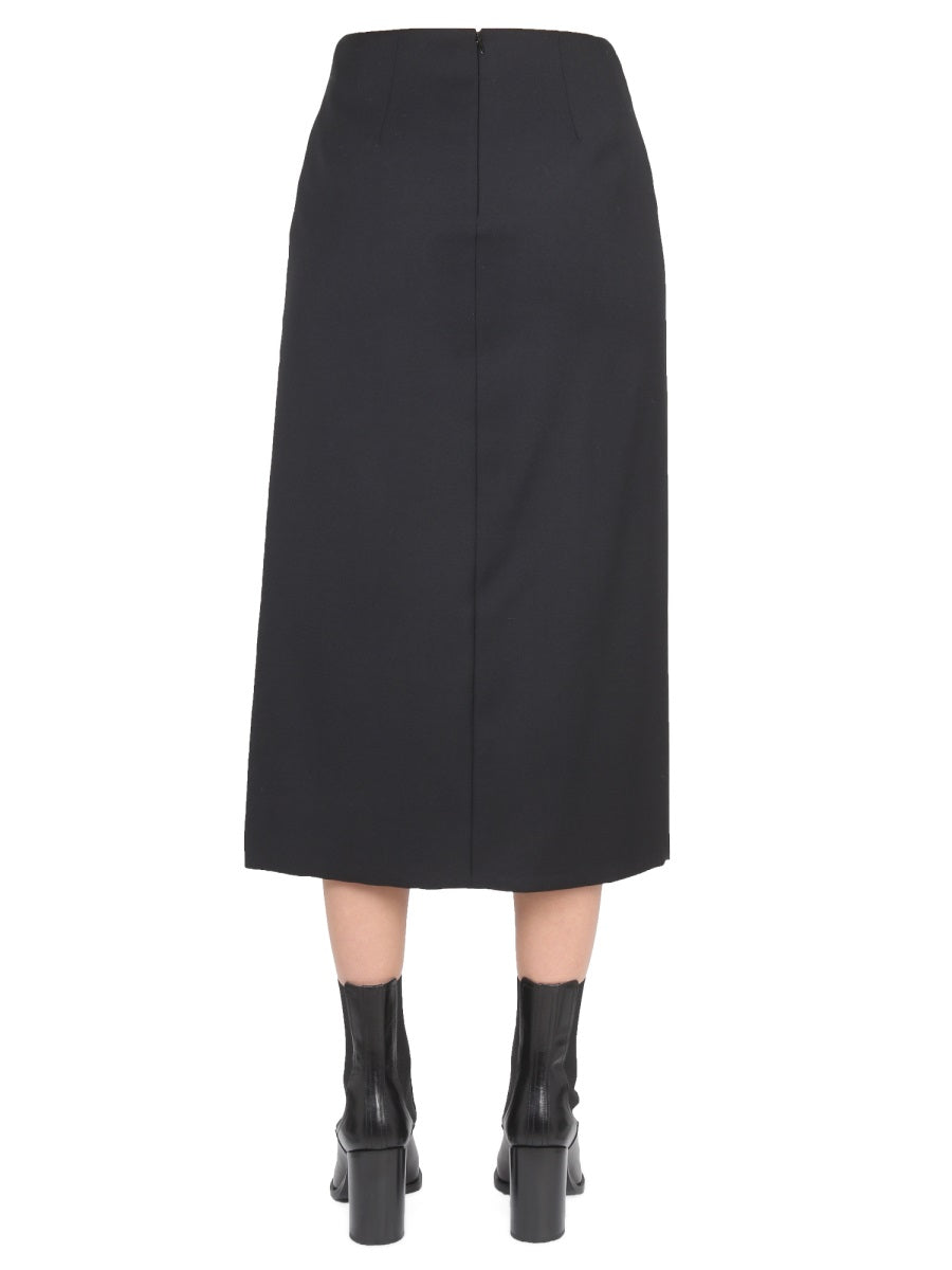 WOOL AND MOHAIR SKIRT