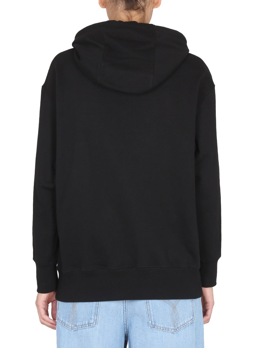 SWEATSHIRT WITH I LOVE YOU LOGO