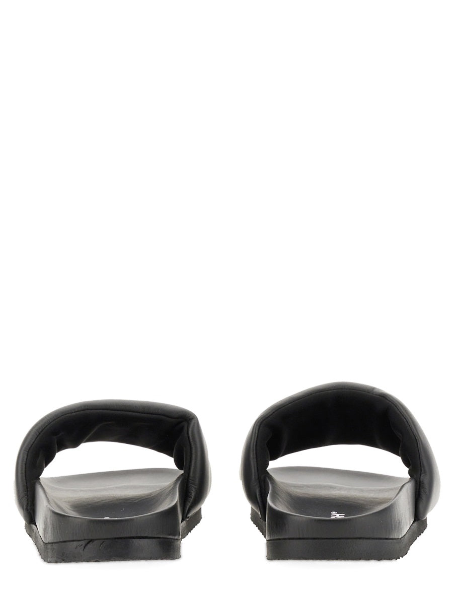 LEATHER SLIDE SANDAL
