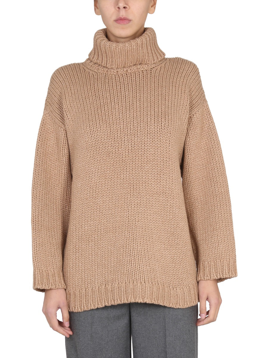 WOOL AND LUREX BLEND SWEATER