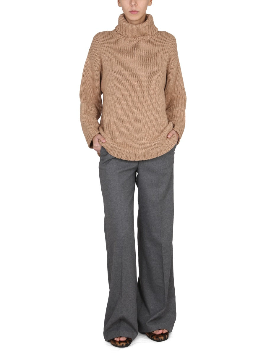 WOOL AND LUREX BLEND SWEATER