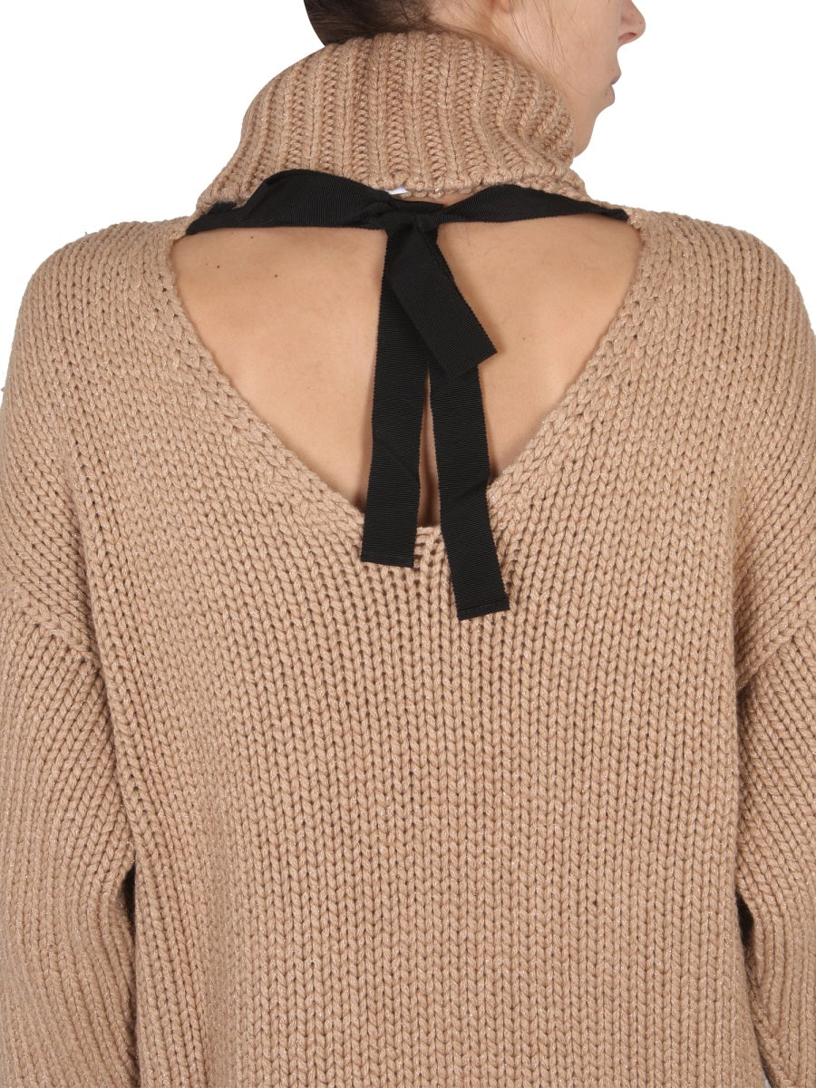 WOOL AND LUREX BLEND SWEATER