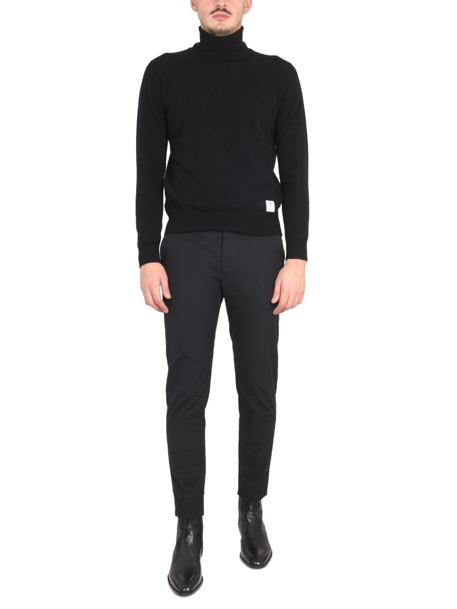 PANTS WITH LOGO PATCH