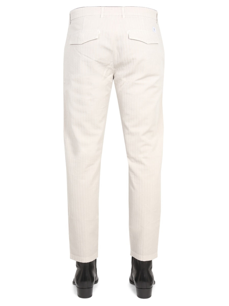 PANTS WITH LOGO PATCH