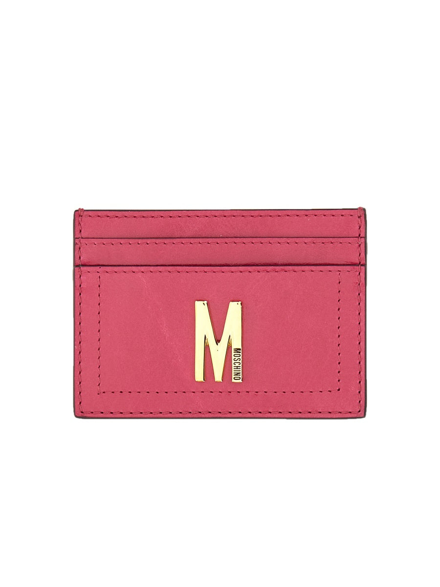 CARD HOLDER WITH GOLD PLAQUE