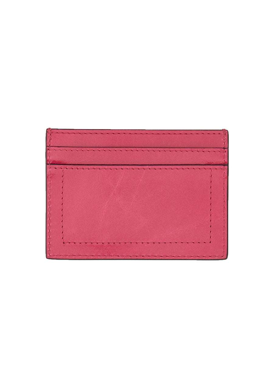 CARD HOLDER WITH GOLD PLAQUE