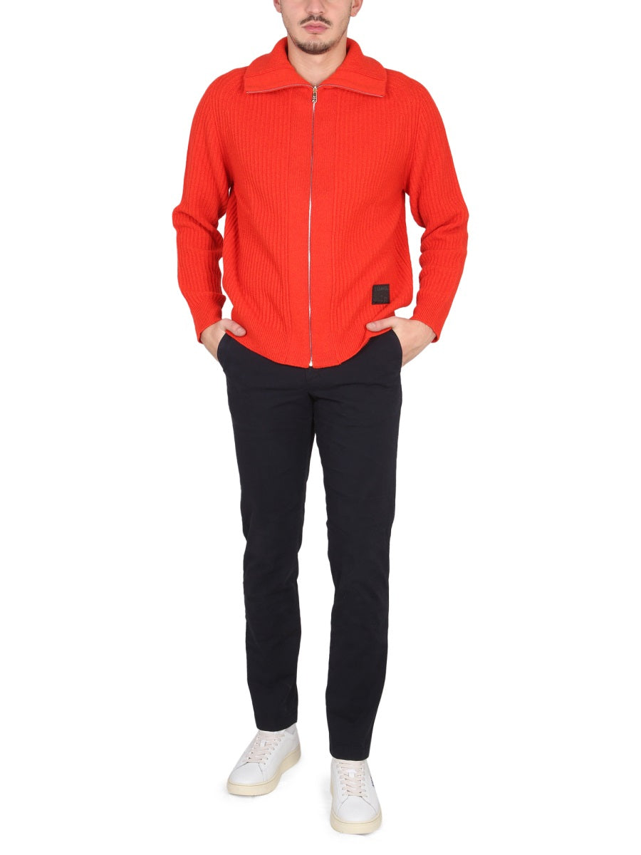 ZIPPERED CARDIGAN