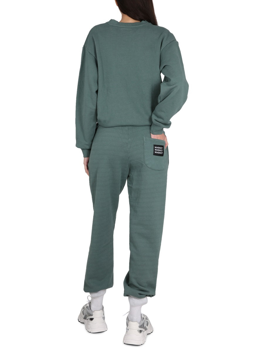 PANTS WITH APPLIED LOGO