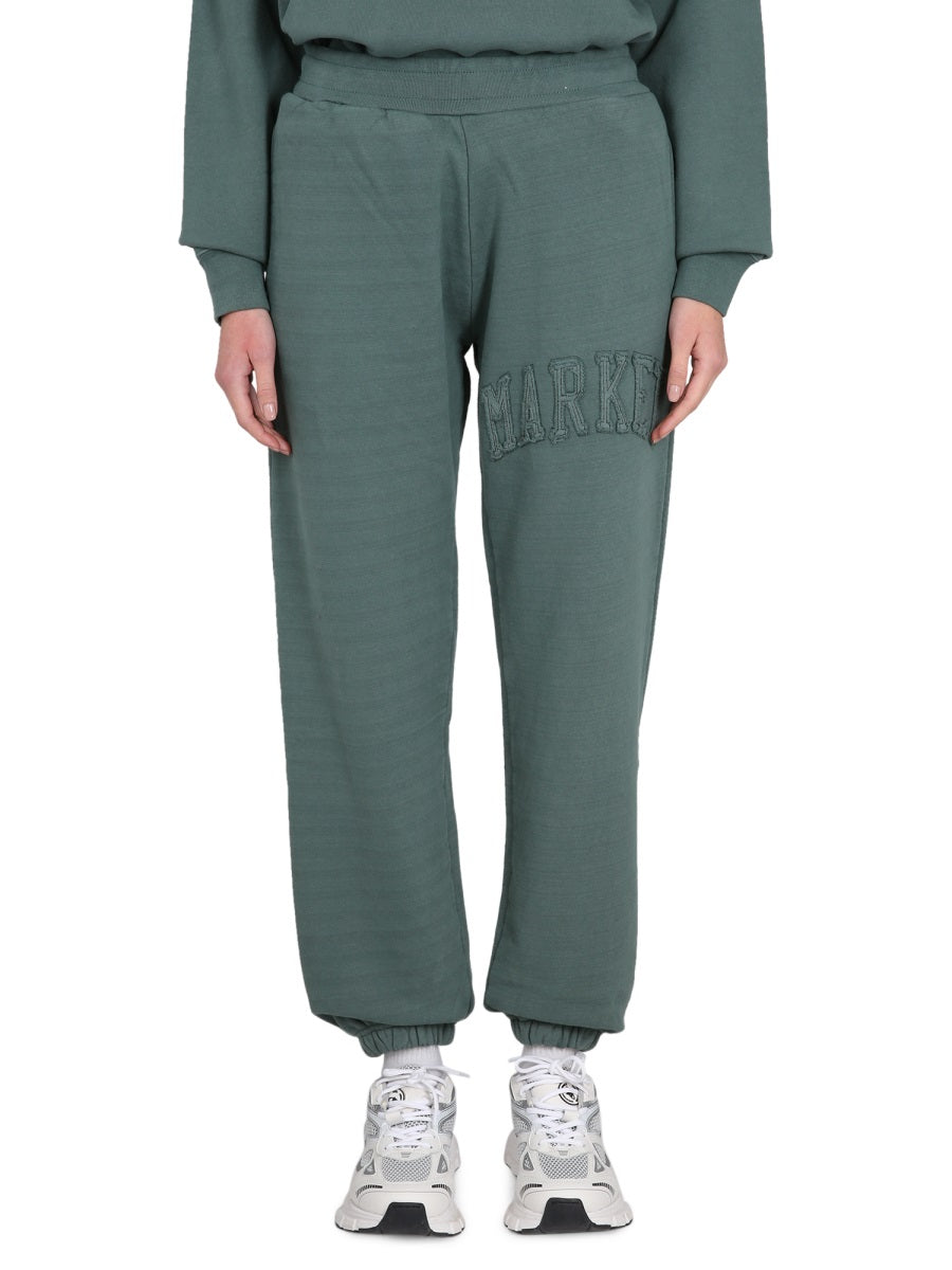 PANTS WITH APPLIED LOGO