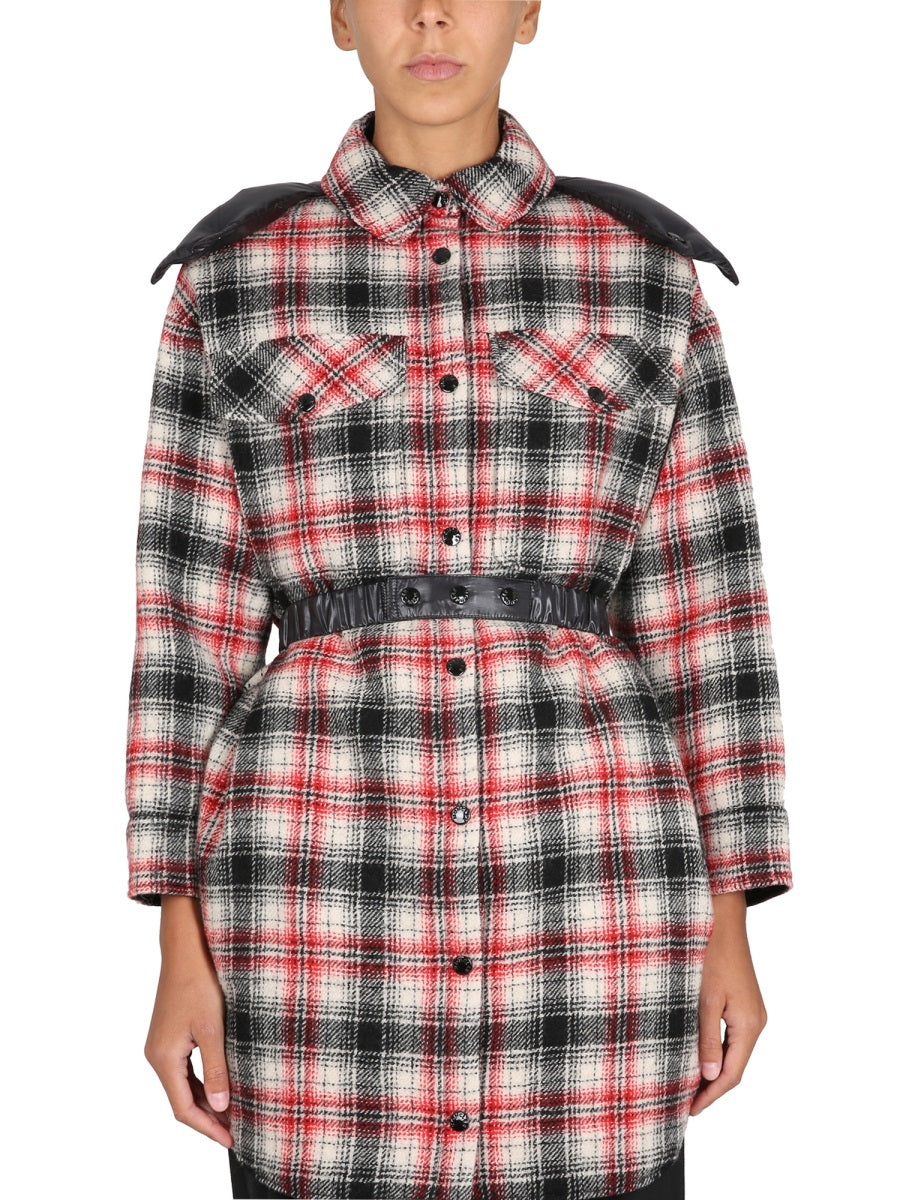 REVERSIBLE PADDED SHIRT DRESS
