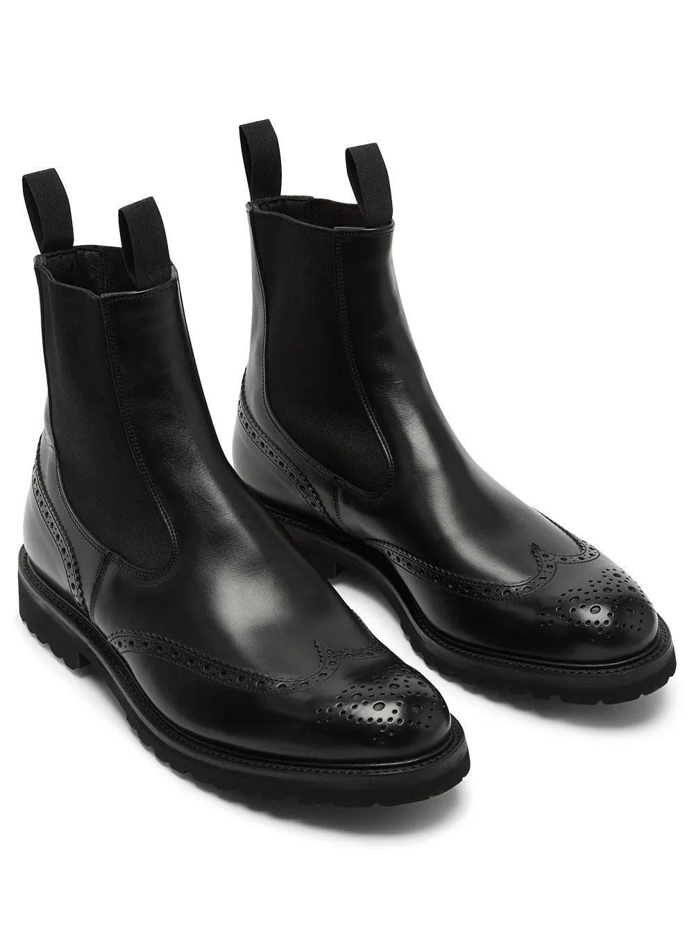 HENRY COUNTRY BOOTS WITH BROGUE DETAILING