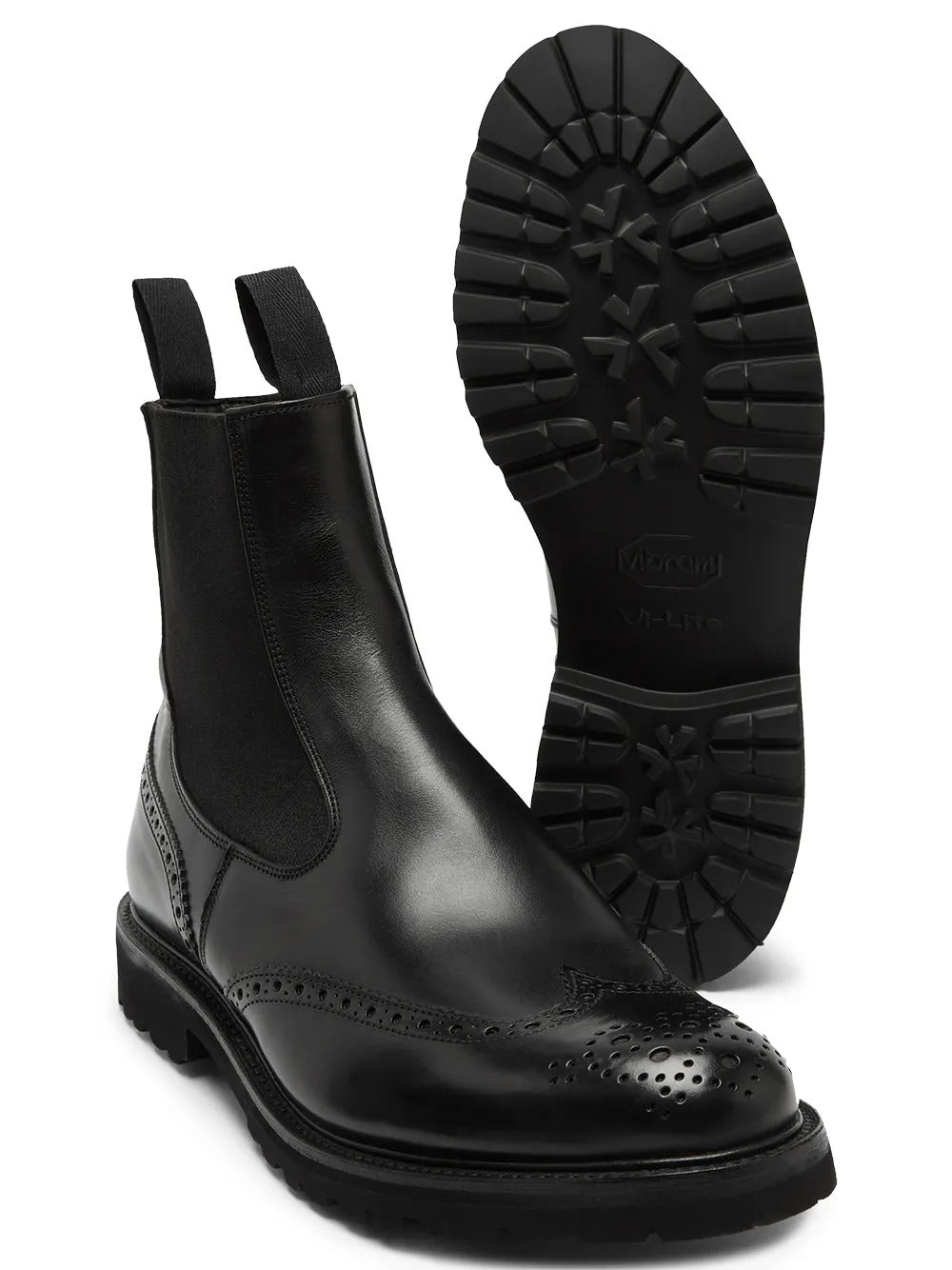 HENRY COUNTRY BOOTS WITH BROGUE DETAILING