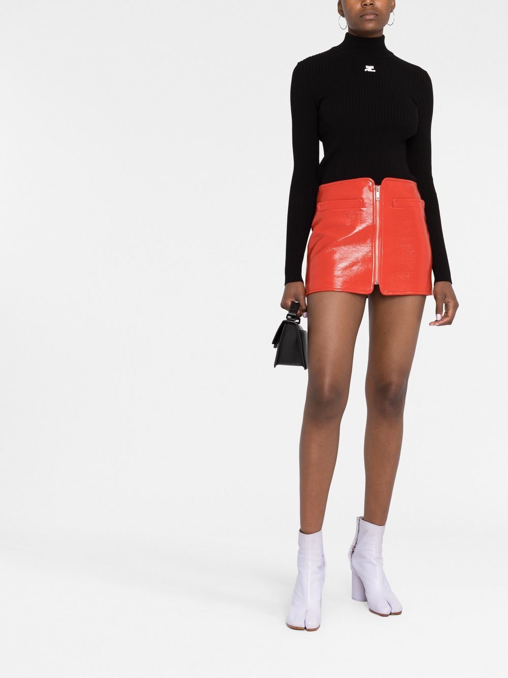 RE-EDITION RIB KNIT MOCKNECK SWEATER