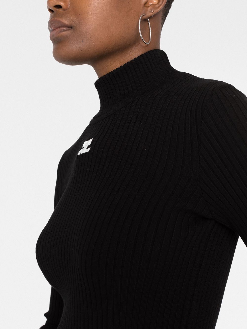 RE-EDITION RIB KNIT MOCKNECK SWEATER