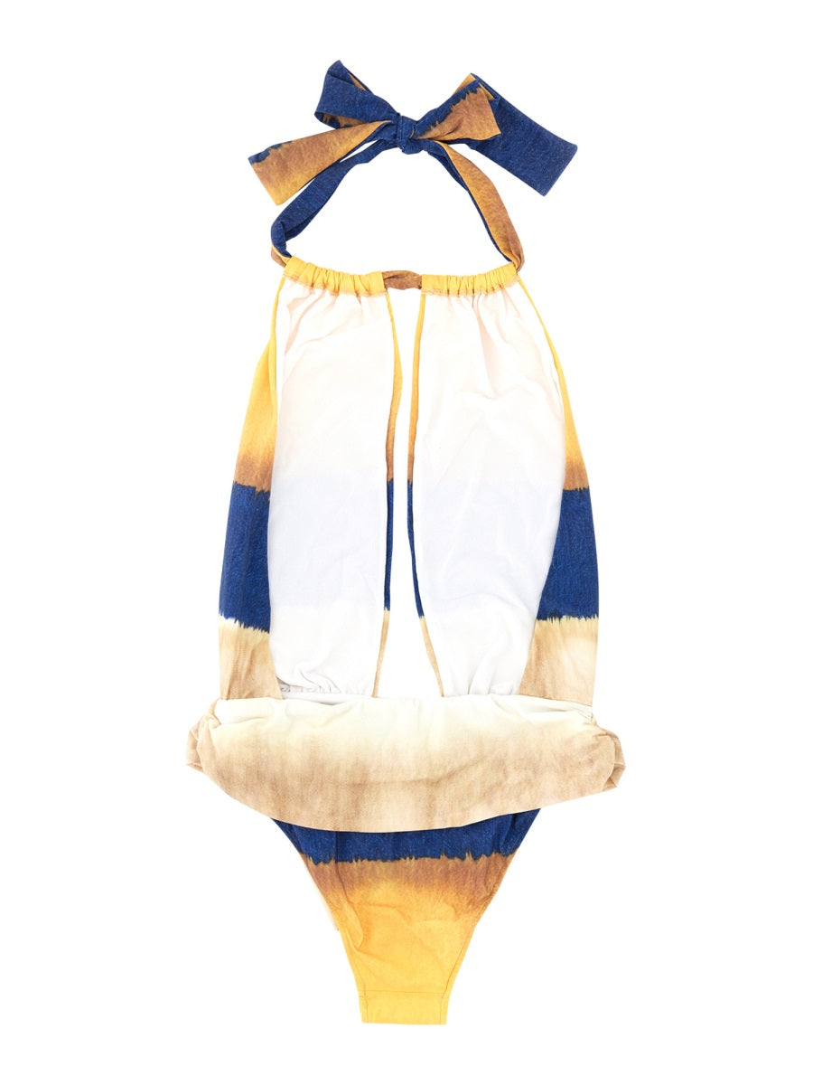 ONE PIECE SWIMSUIT WITH TIE DYE PRINT
