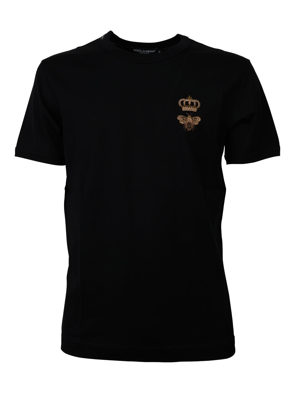 COTTON JERSEY T-SHIRT WITH LUREX EMBROIDERY