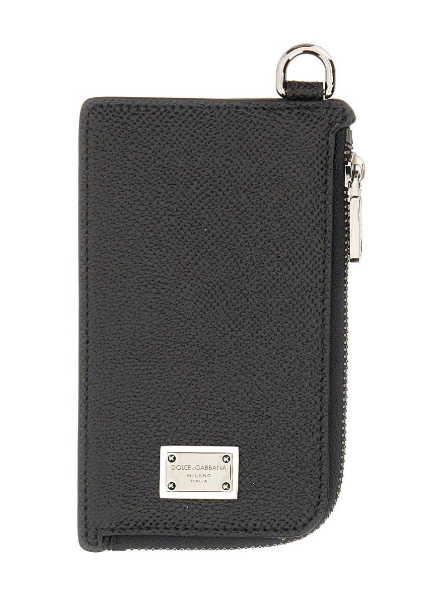 CARD HOLDER WITH LOGO PLAQUE