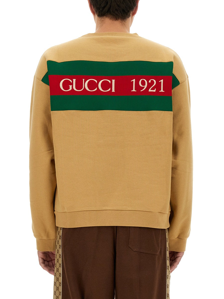 SWEATSHIRT WITH WEB RIBBON