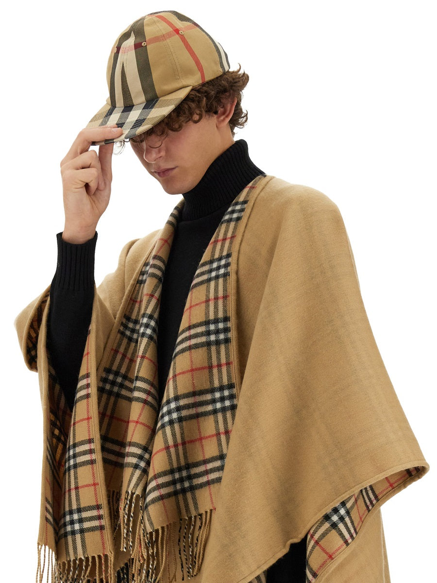MANTELLA REVERSIBILE IN LANA CHECK