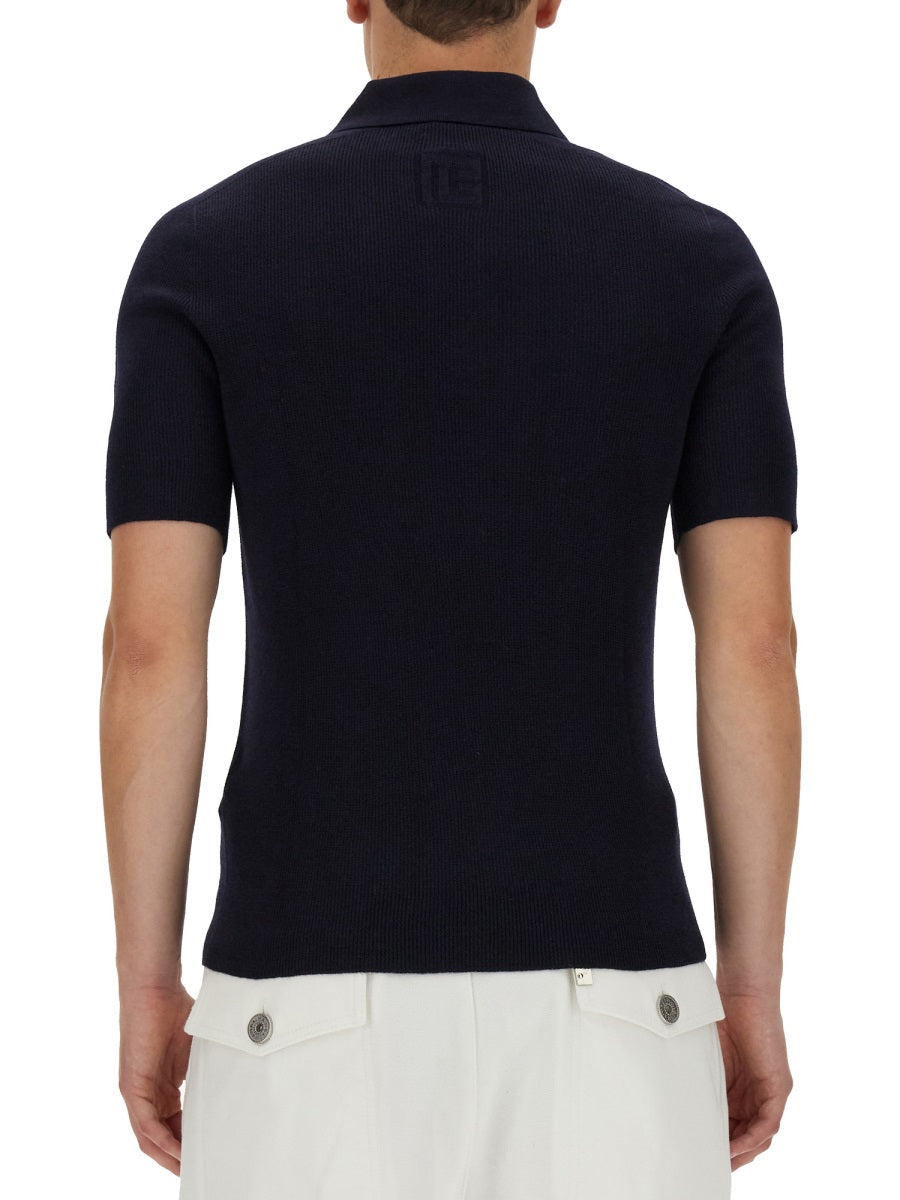 POLO WITH LOGO PATCH