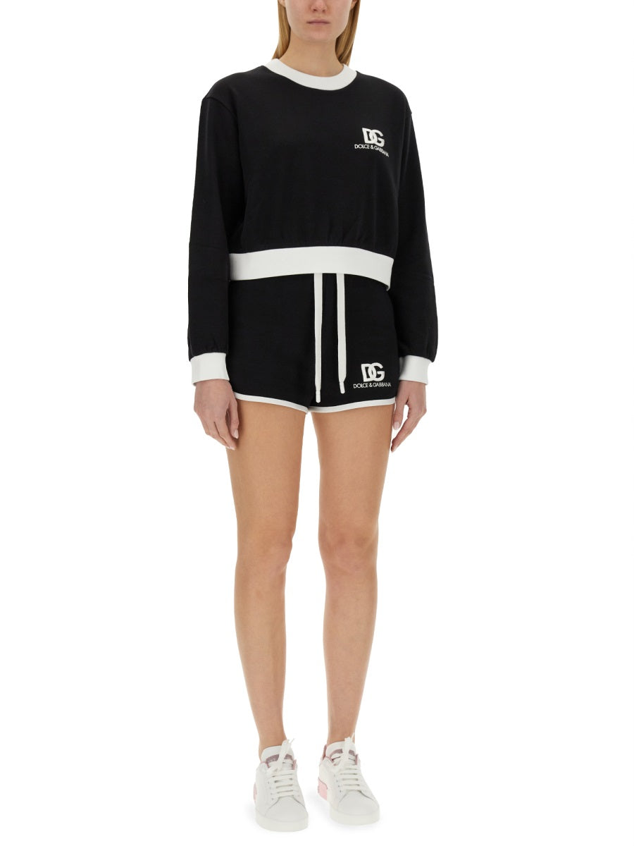 SHORTS WITH LOGO EMBROIDERY