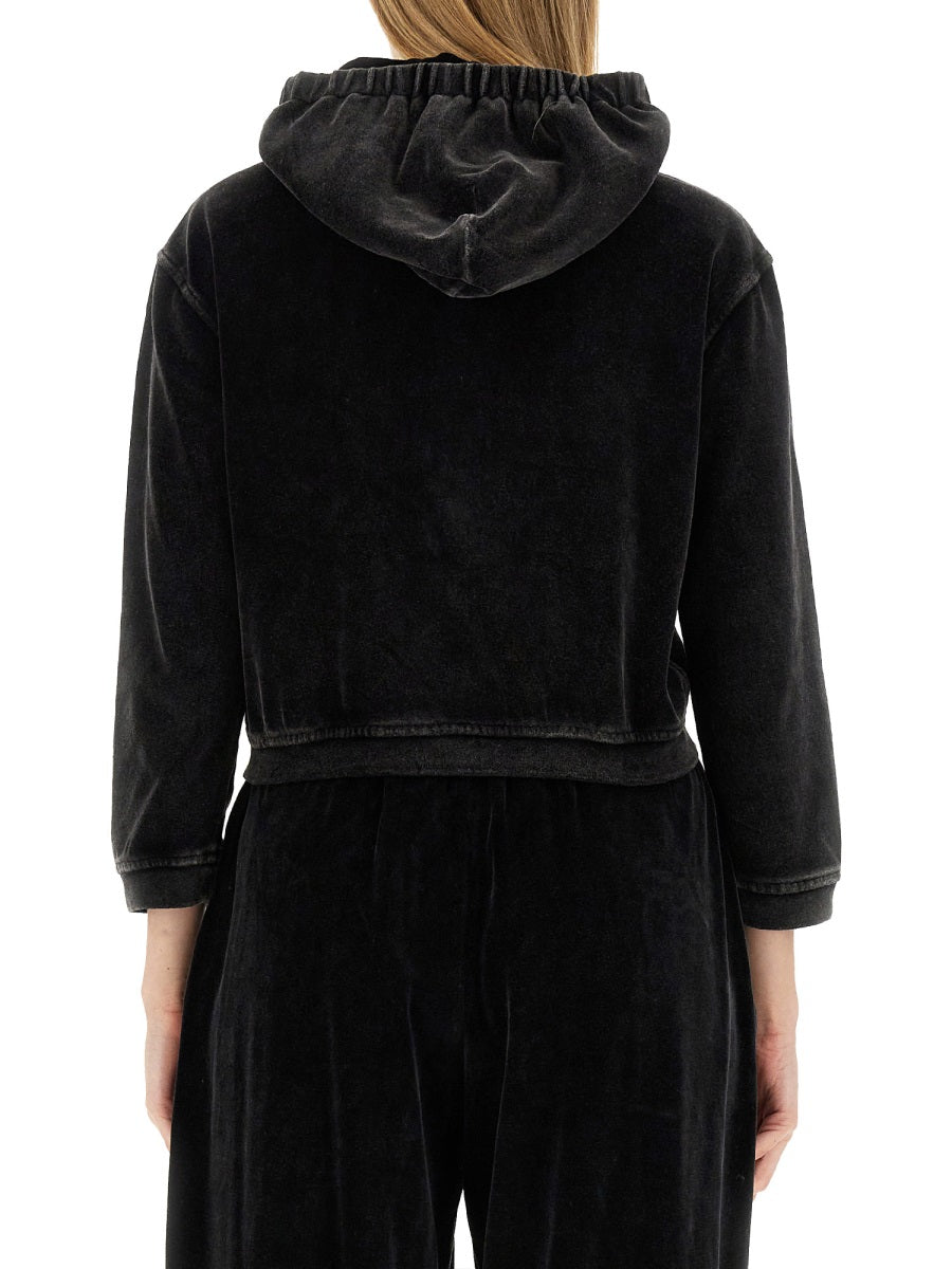 VELOUR SWEATSHIRT