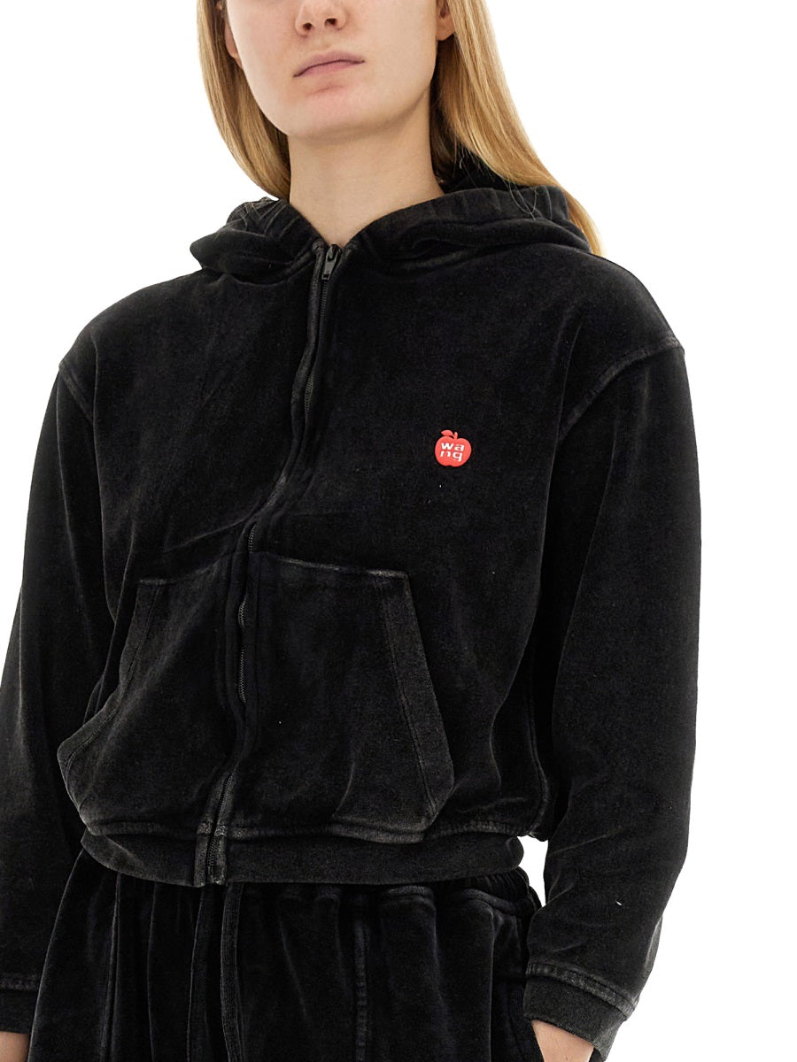 VELOUR SWEATSHIRT