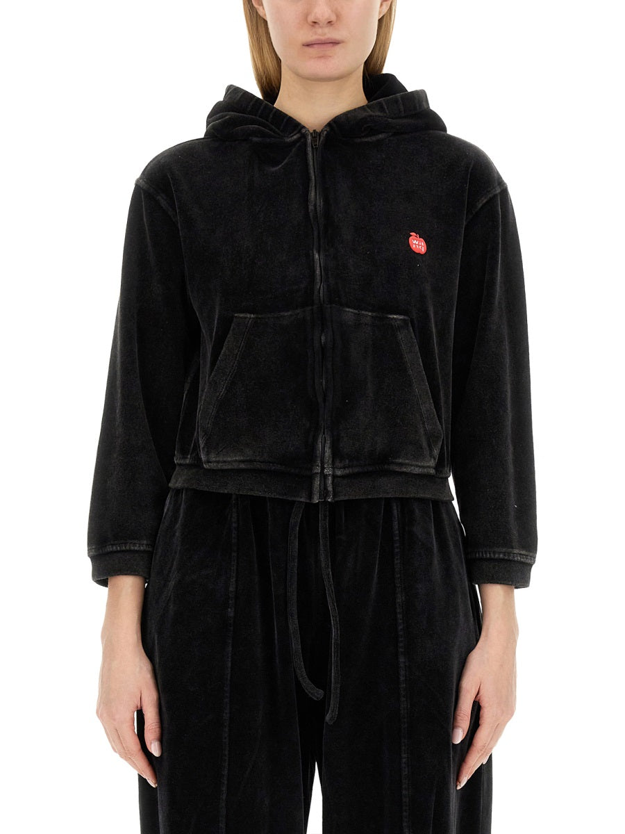 VELOUR SWEATSHIRT
