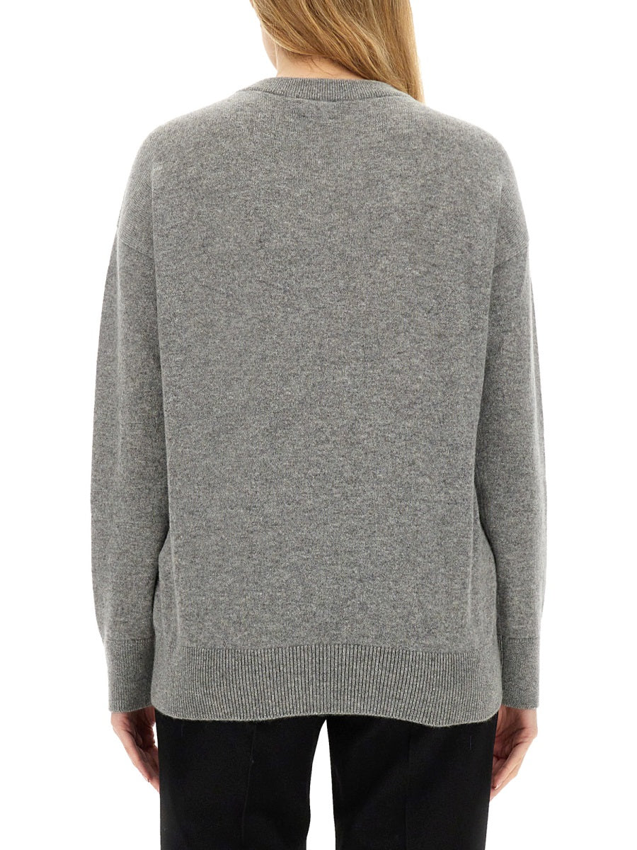CASHMERE SWEATER WITH KILT PIN