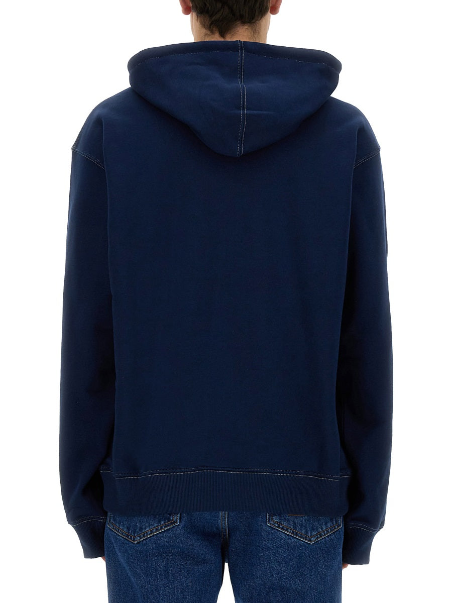 SWEATSHIRT WITH CURSIVE LOGO