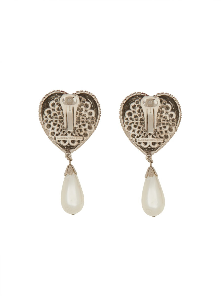 CRYSTAL HEART EARRINGS