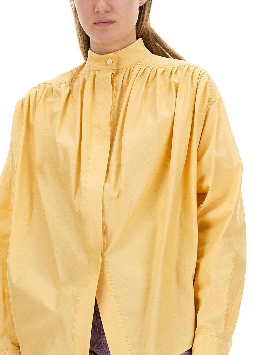 COTTON POPLIN BLOUSE