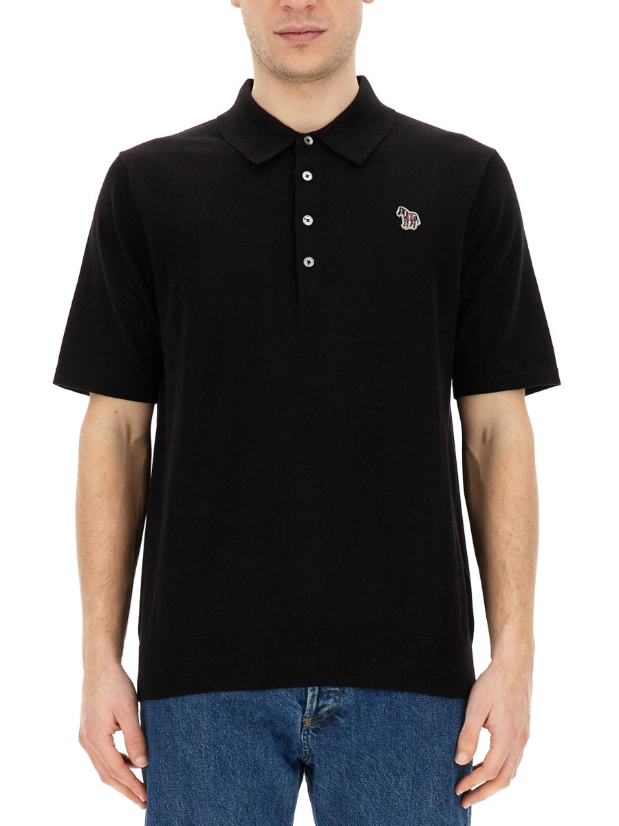 POLO SHIRT WITH ZEBRA PATCH