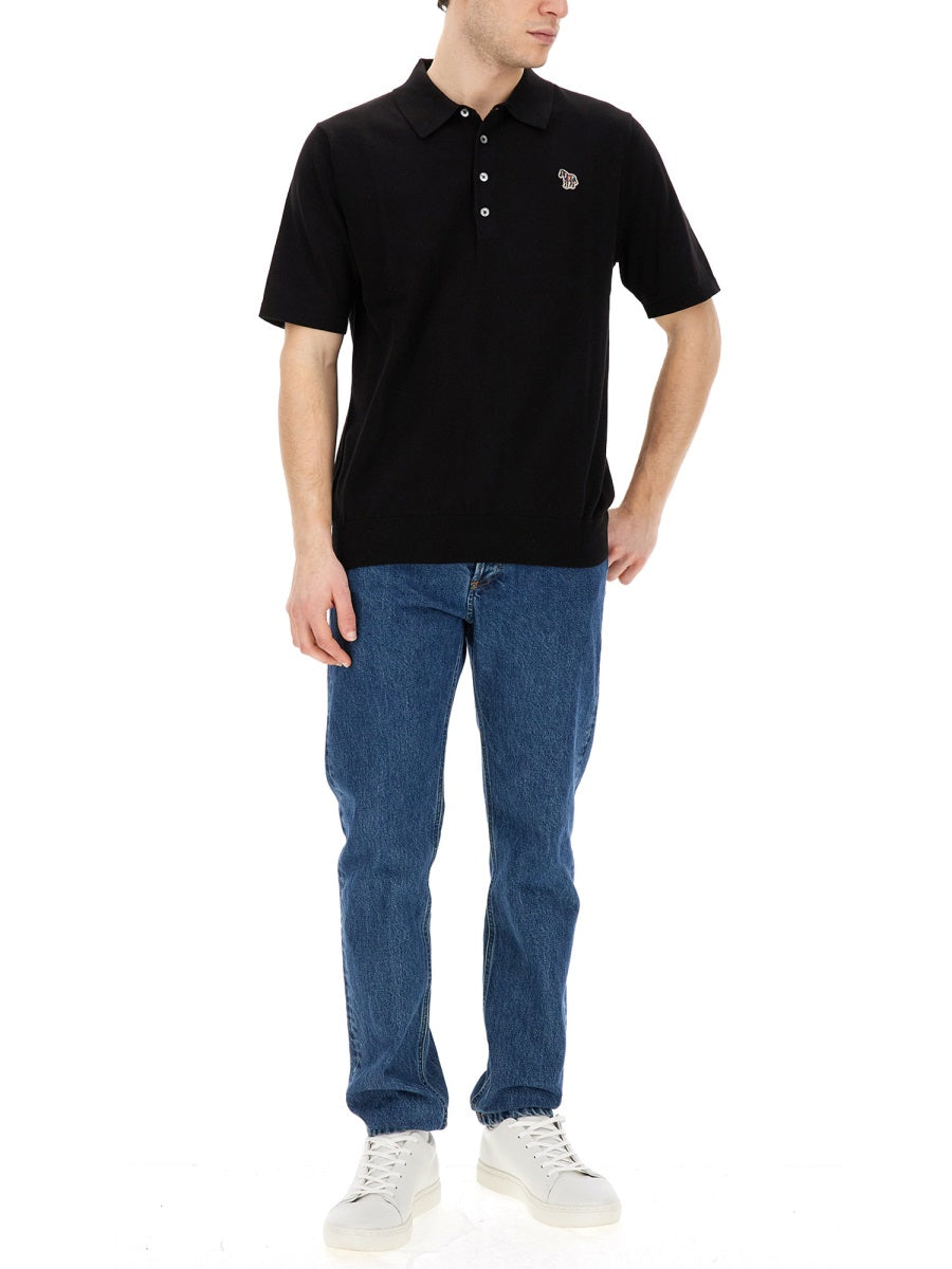 POLO SHIRT WITH ZEBRA PATCH