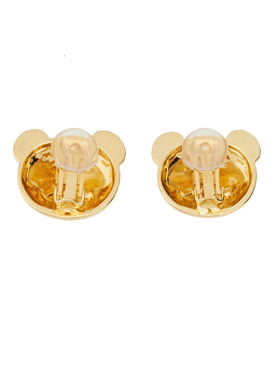 TEDDY BEAR CLIP EARRINGS