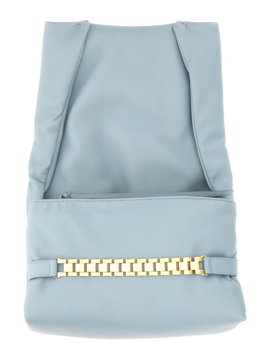 PUFFY POUCH WITH CHAIN