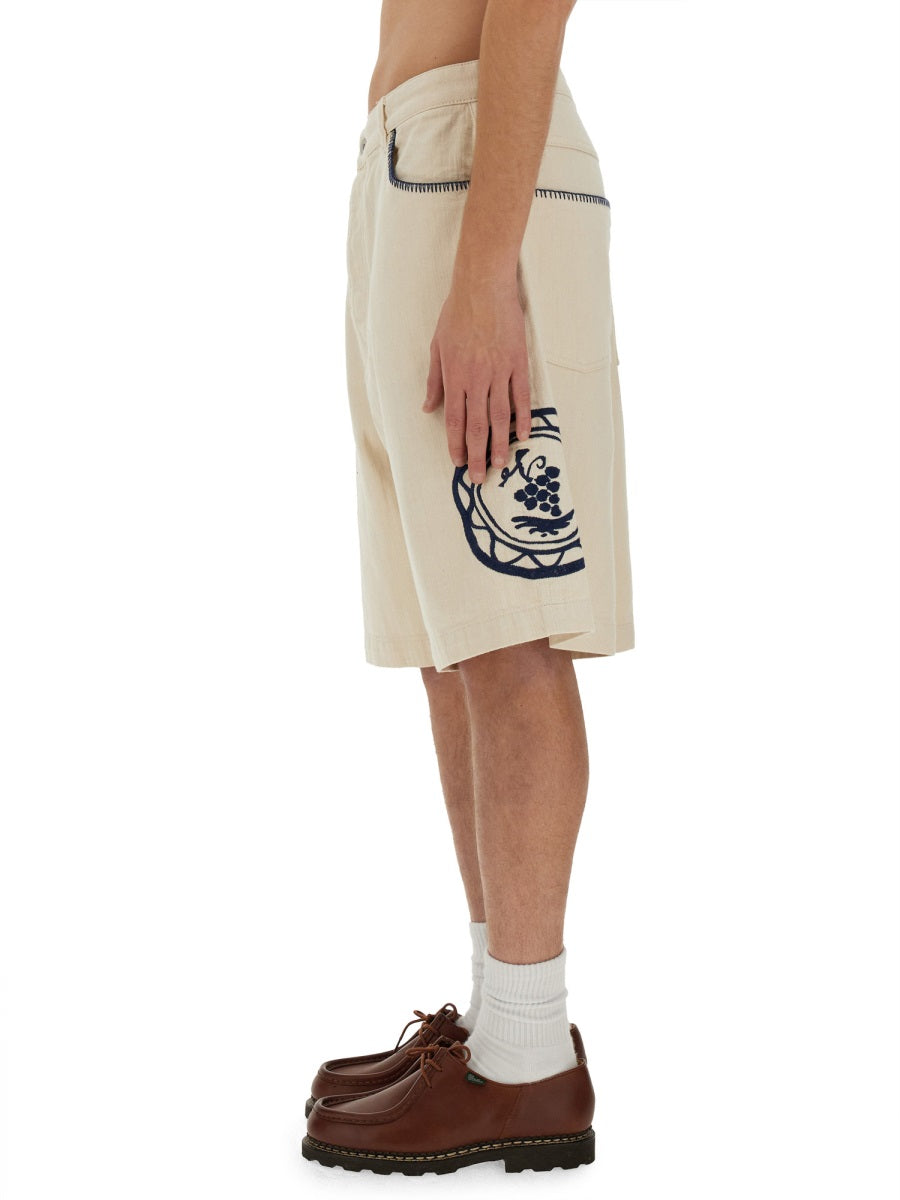 COTTON BERMUDA SHORTS
