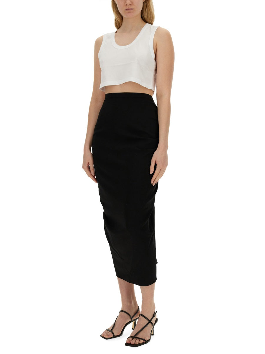 SKIRT WITH DRAPE