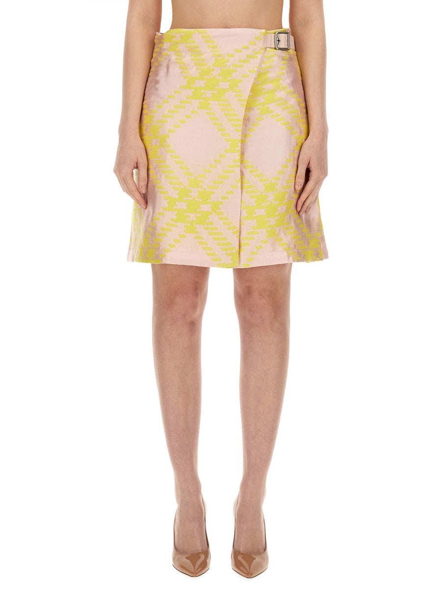 CHECK PATTERN SKIRT