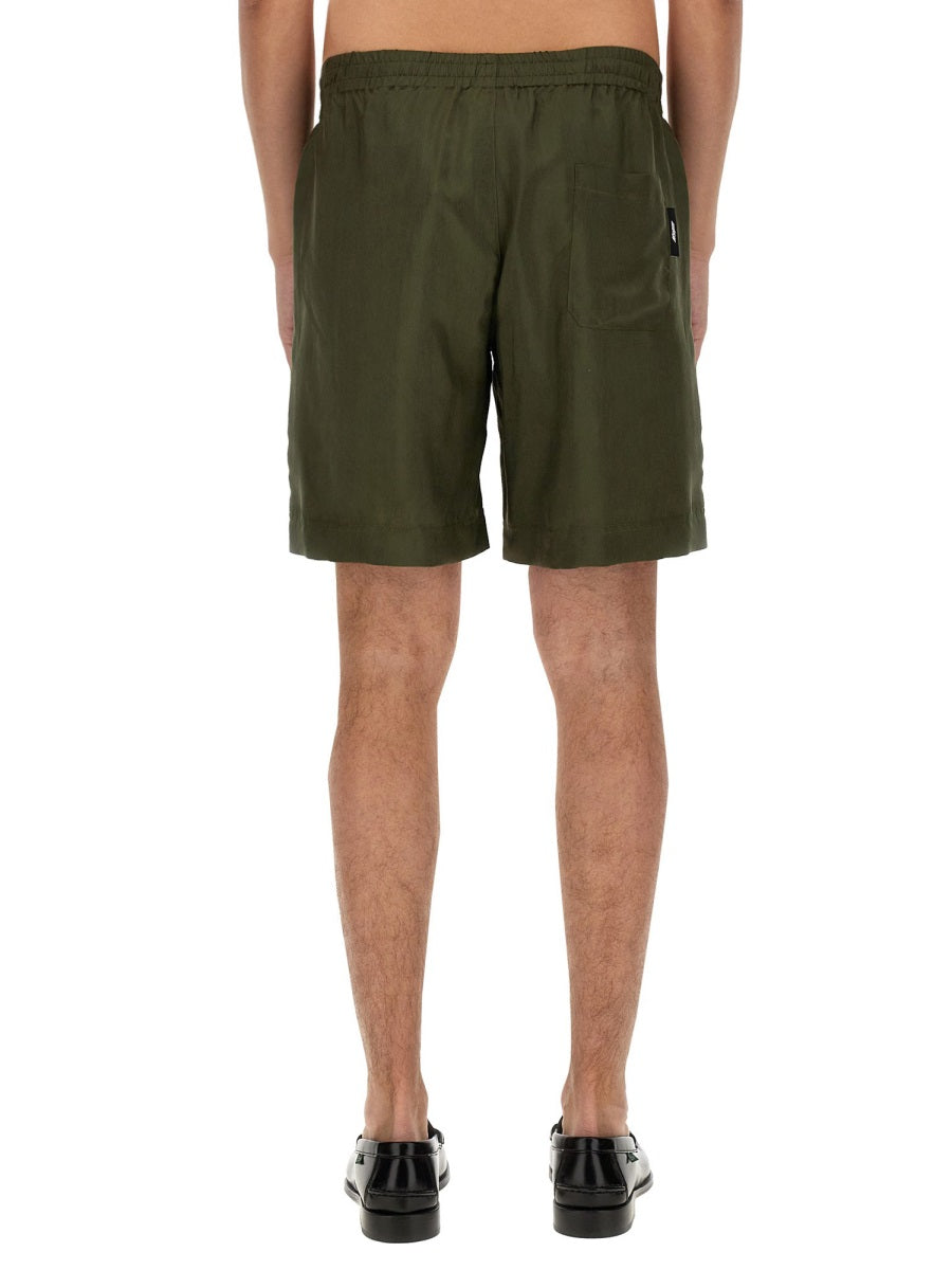 CUPRO BERMUDA SHORTS