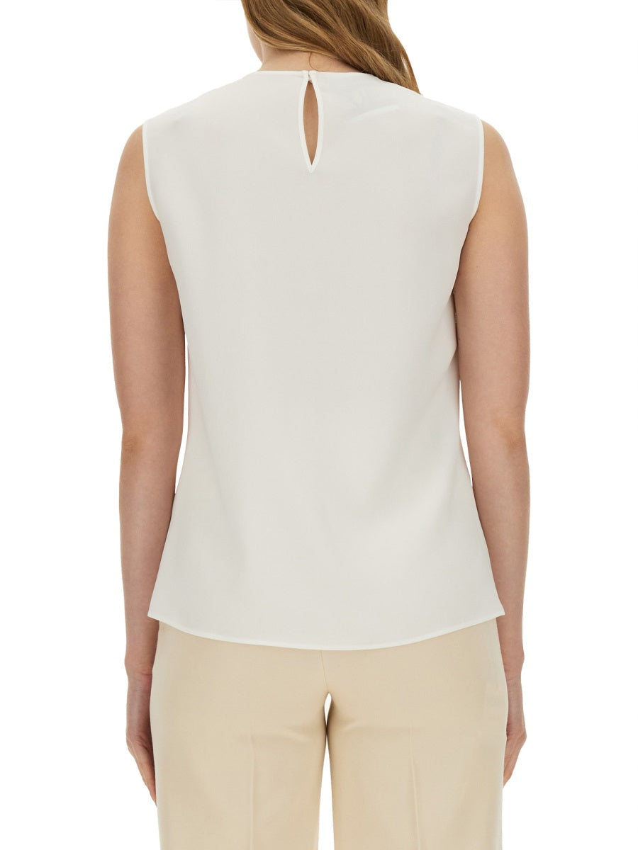 BLOUSE WITH HEART APPLIQUE
