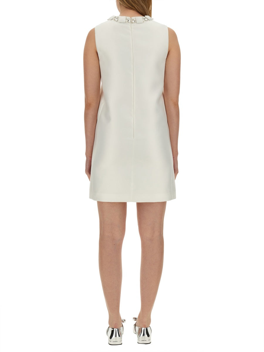 MINI DUCHESSE DRESS WITH CRYSTALS